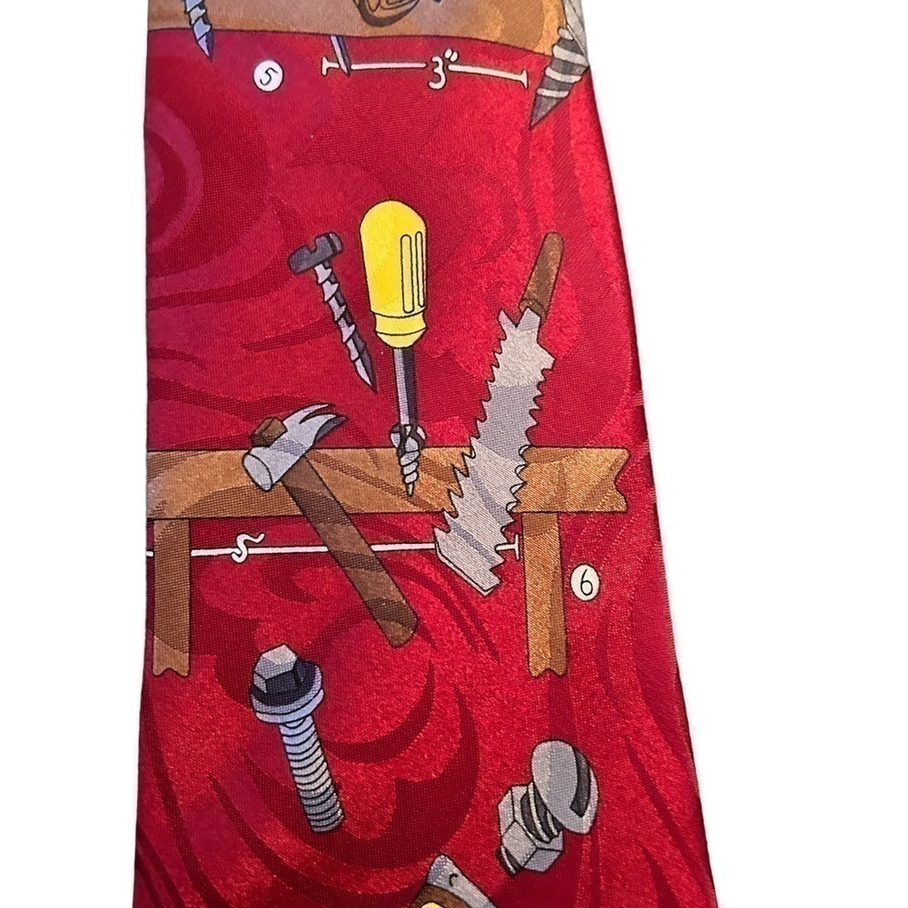 Mens  Tie. 100% Handmade Silk Tie. - Picture 4 of 4